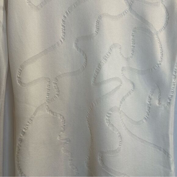 HELMUT LANG Cream Jacquard Long Sleeve Top - Picture 7 of 10